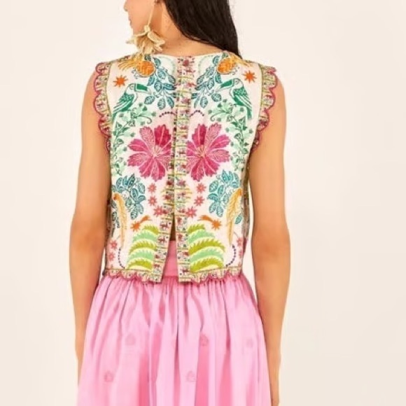 Farm Rio open tropical crop top - Picture 2 of 4